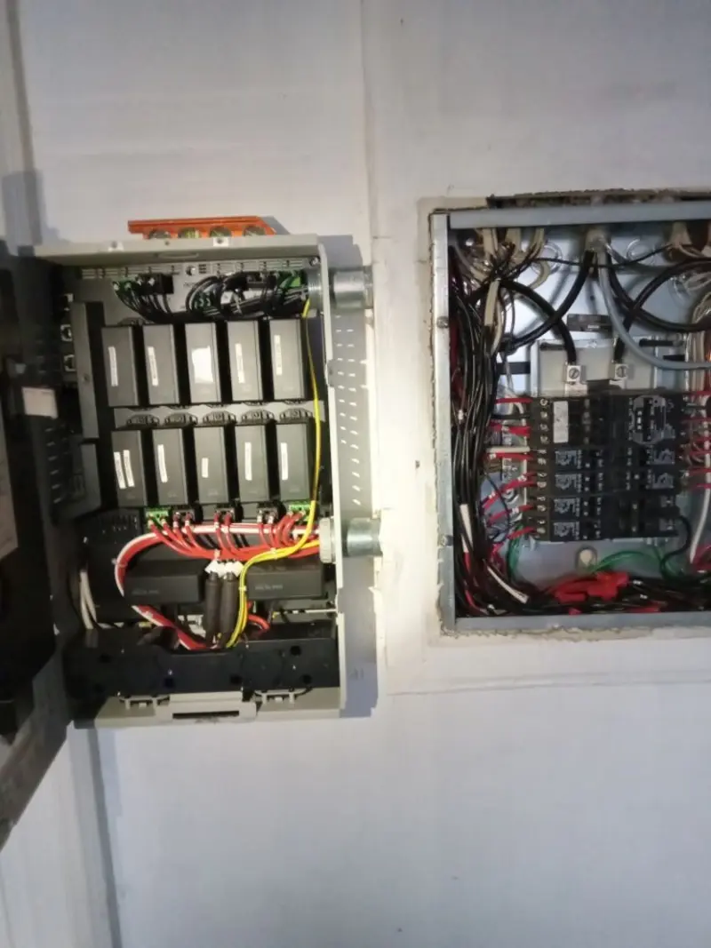 Electrical panel upgrade completed for Security Camera Wiring in Middleburg Heights